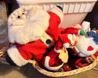 Christmas stuffed animals, Santa bear, holiday plush toys