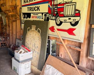 Vintage Nashville Truck advertising sign