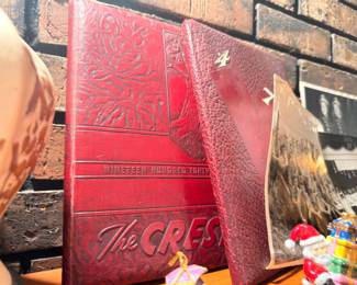Vintage 1940s high school yearbook