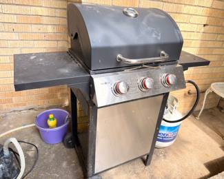 Stainless steel 4-burner gas grill BBQ propane