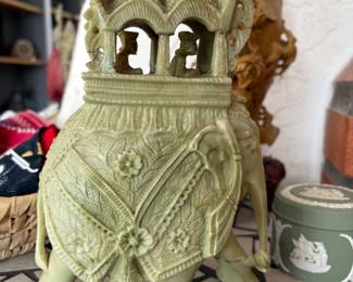 Soapstone carving; specifically Green Serpentine 