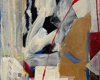 Acrylic On Linen Collage