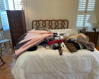 Queen size bed with fram