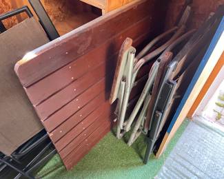 Outdoor chairs and table