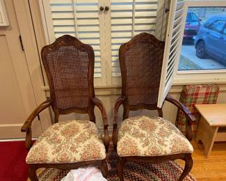 Two of the dining room chairs