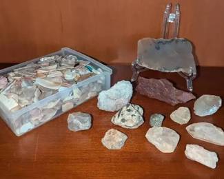 KN153Petrified Wood  Red Tantalite  More