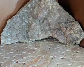 KN138Large Quartz Amethyst Cluster  Placemats 