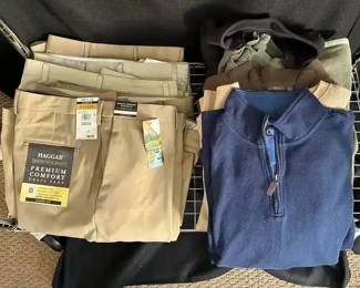 KN183Mens Khaki Pants  Casual Shirts Mystery Lot
