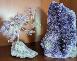 KN121Amethyst Cluster  Tree