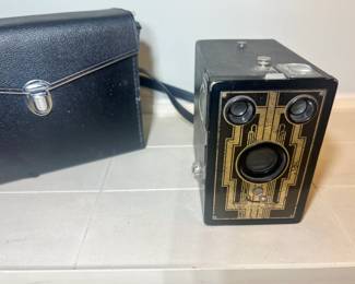 Binoculars and old camera