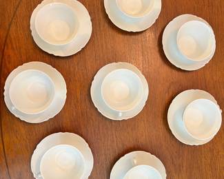 Limoges tea cups. and saucers