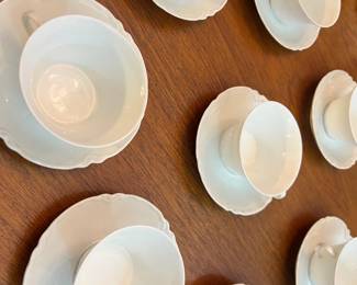 Limoges tea cups. and saucers