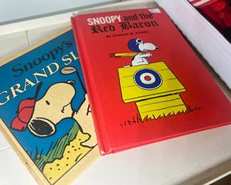 Nostalgic Books: First edition Snoopy and the Red Baron and Snoopy’s Grand Slam books