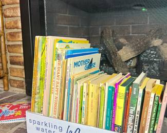 Vintage Children's Library – A charming collection of mid-century children’s books featuring beloved titles from Mother Goose, Sesame Street, Nancy Drew, and the Wizard of Oz series