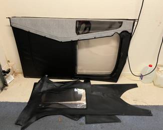 Golf cart cover doors