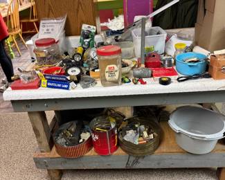 Misc tools & parts in basement