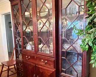 Mahogany Breakfront - Great for Large Kitchen