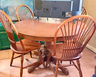 Cherry Wood Table and Chairs