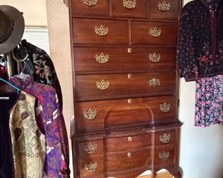 Queen Anne Style Cherry Highboy