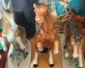 Porcelain horses