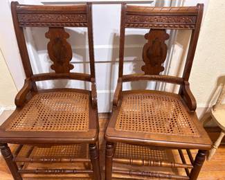 Vintage set of wooden chairs
