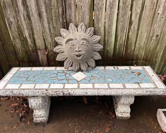 Extra cement bench that matches picnic table 