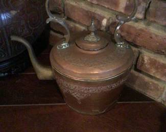 Copper teapot