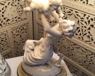 Royal Worcester? Figurine lamp