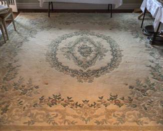 Lg. Handmade wool rug. 