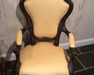 Victorian  parlor chair 25” x 25” x 43” H