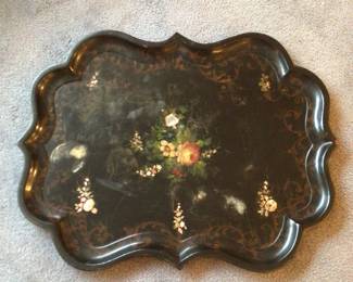 Decorative inlaid tray