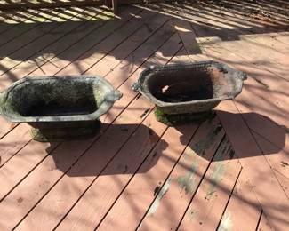 Pair of planters (as is)
