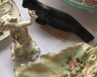 Eskimo soapstone carving, cherub figurine