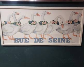 FRENCH DUCKS SIGNED SUSAN SMITH ORIGINAL ART