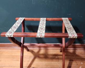 ANTIQUE HOTEL LUGGAGE HOLDER