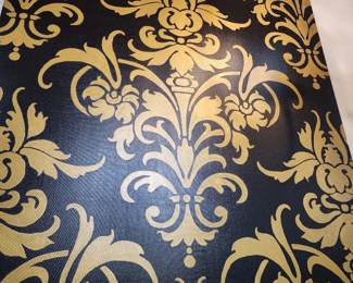 ORIGINAL GOLD AND BLACK SILK SCREEN ART