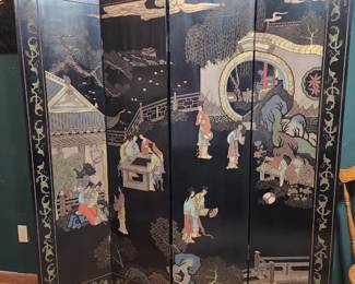 2 SIDED 4 PANEL JAPANESE SCREEN