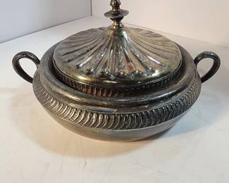 SILVER PLATE SERVING DISH