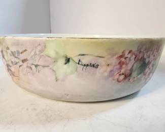 LIMOGE SIGNED BOWL