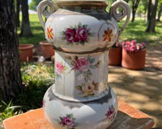 Hand painted Nippon vintage vase.