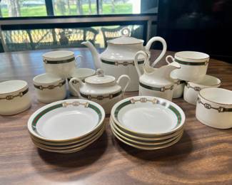 This tea set is quite rare. It is by GUCCI. All pieces are in like new condition.!