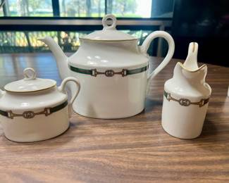 Gucci, teapot creamer and sugar