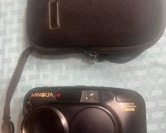 35 mm Minolta Explorer, camera and case