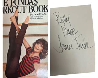 Autograph copy of Jane Fonda’s book