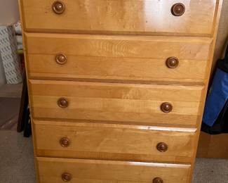 Awesome five drawer, all wood dresser