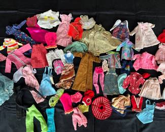 These are Barbie clothes from the 1950s and 1960s