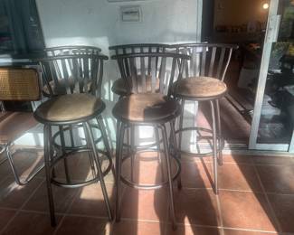 Five barstools