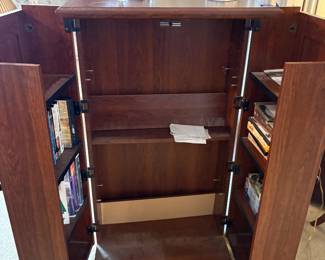 Media Storage Wood Cabinet with Doors