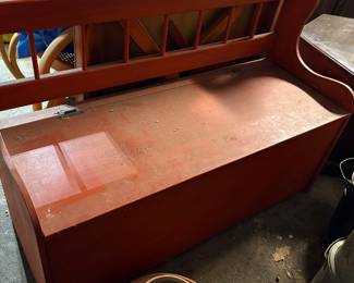 Wooden Storage Bench 