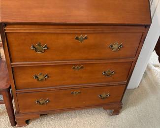 Antique Drop Front Secretary Writing Desk 
